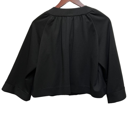 Ann Taylor Loft Black Cropped Blazer Jacket Size 12P - Picture 2 of 7